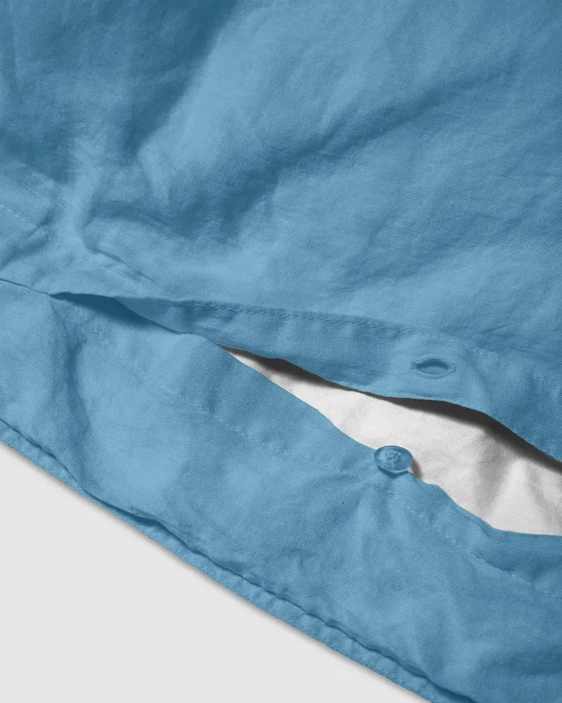 Duvet Cover Linen True Blue