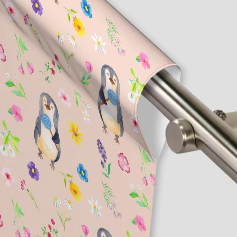 Vorhang Pinguin Lolli Muster