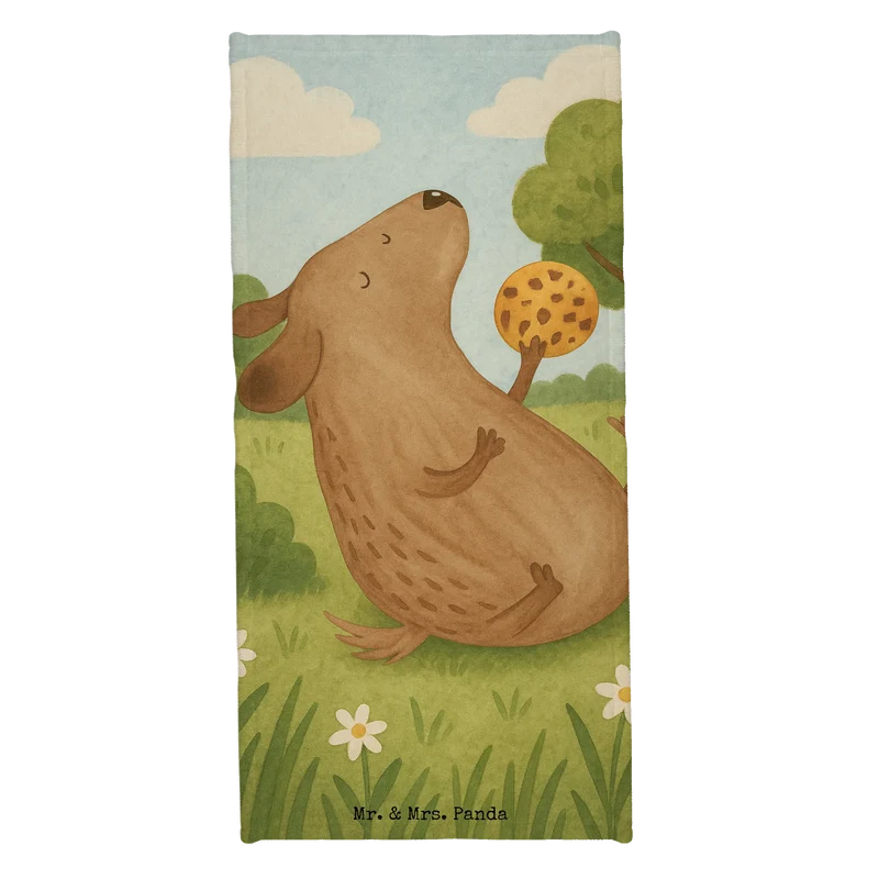 Badehandtuch Hund Keks Design