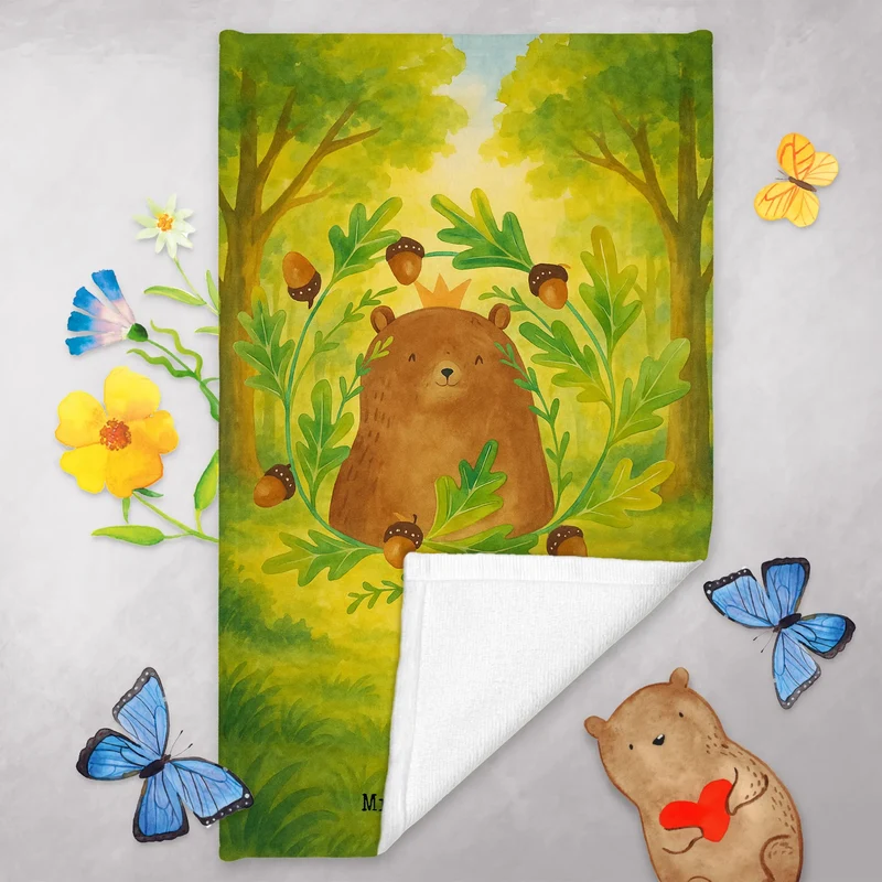Gästehandtuch Bär König Design