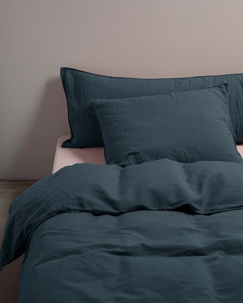 Duvet Cover Linen Midnight Blue