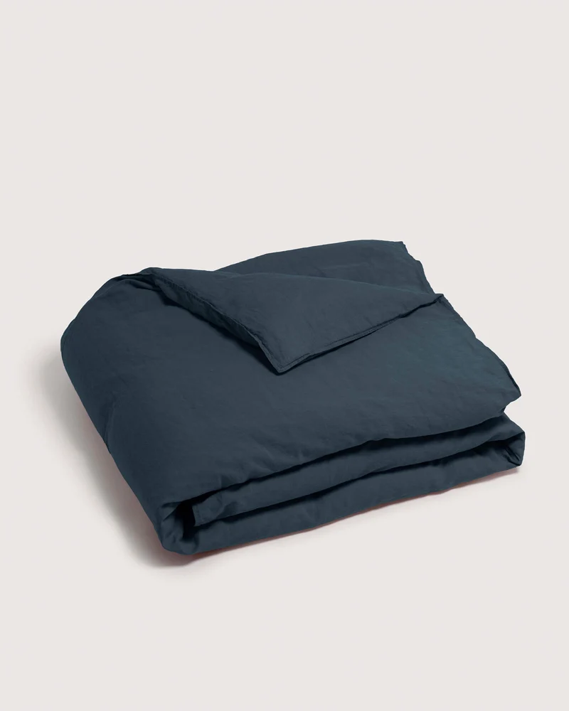 Duvet Cover Linen Midnight Blue