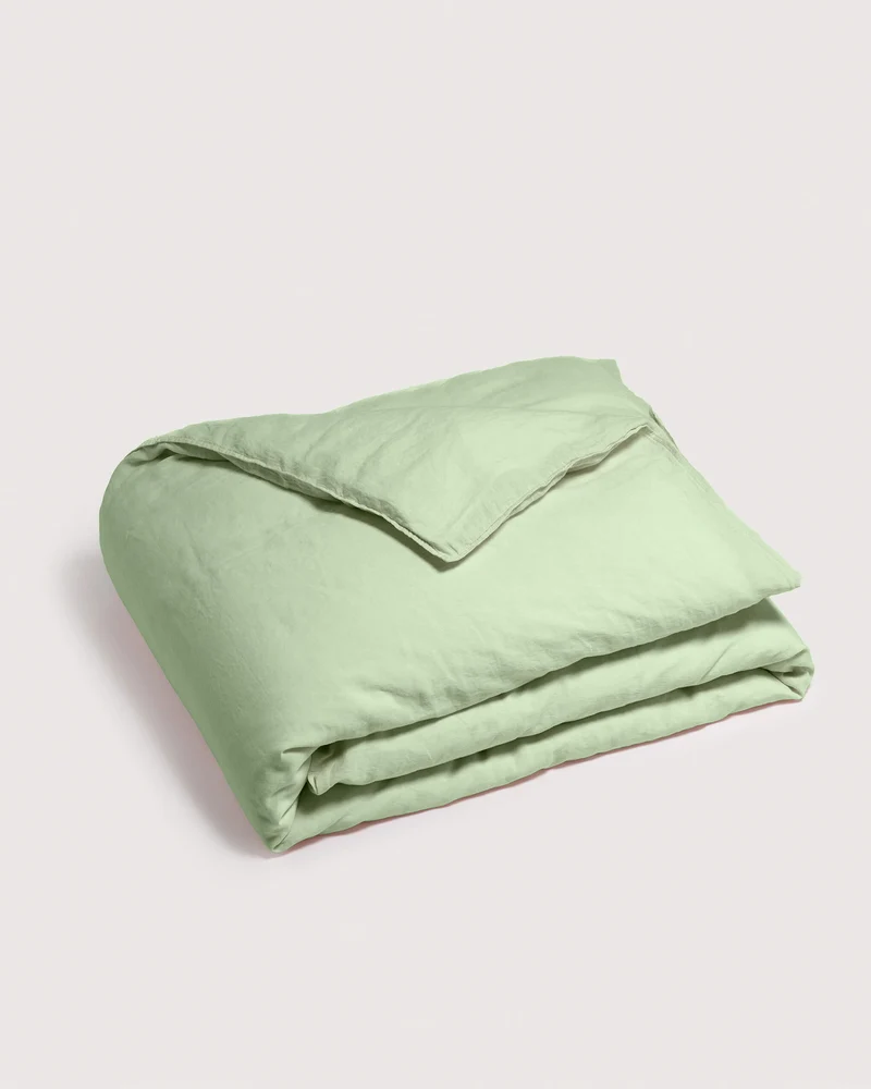 Duvet Cover Linen Green Mint
