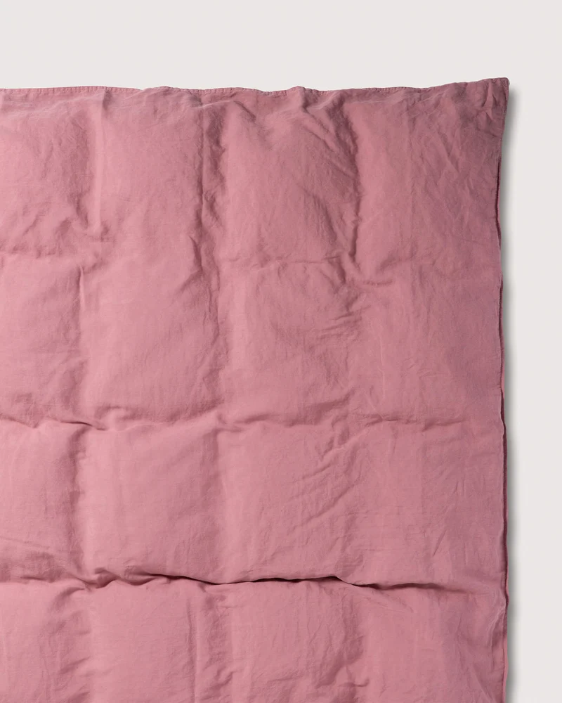 Duvet Cover Linen Mauve Rose