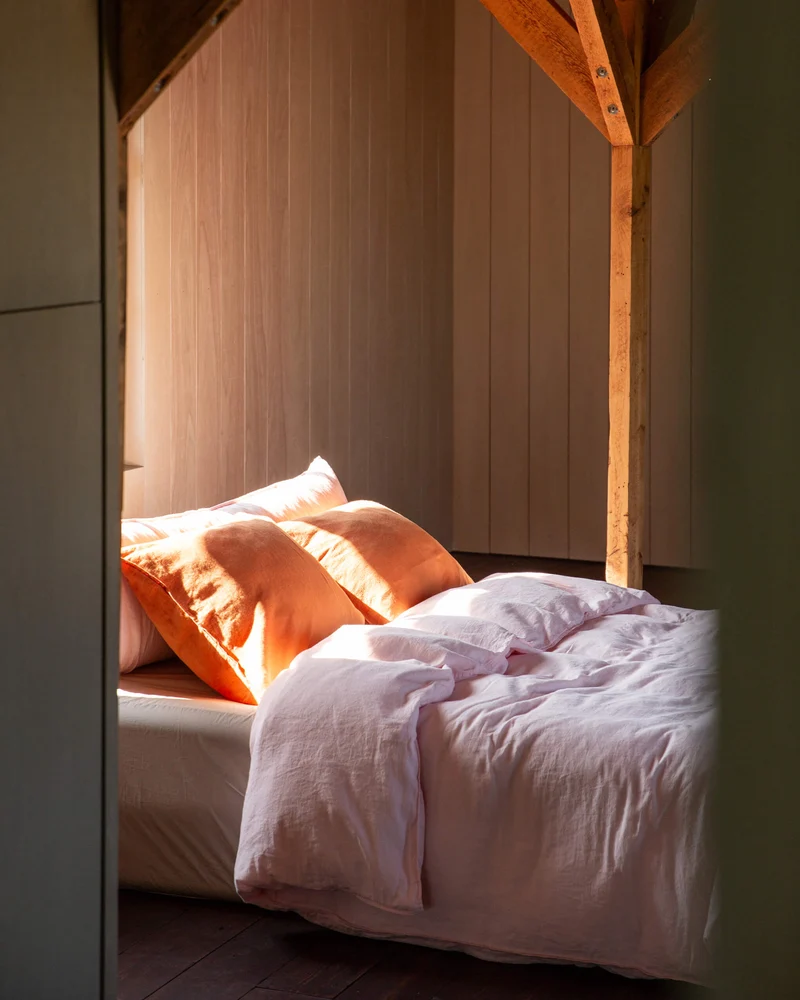 Duvet Cover Linen Shell Pink