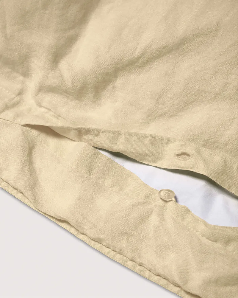 Duvet Cover Linen Creamy Yellow