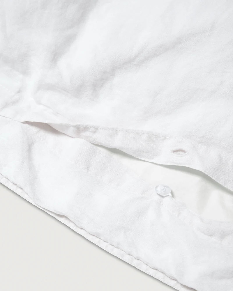 Duvet Cover Linen White