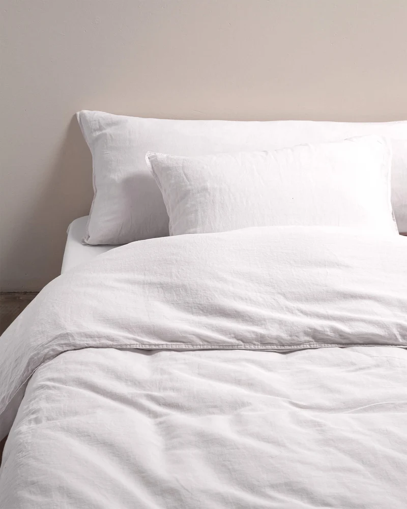 Duvet Cover Linen White