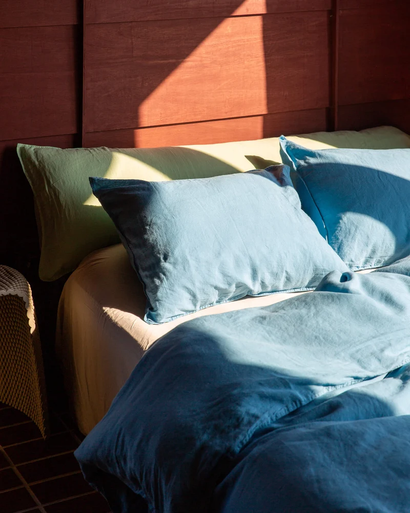Pillowcase Linen True Blue