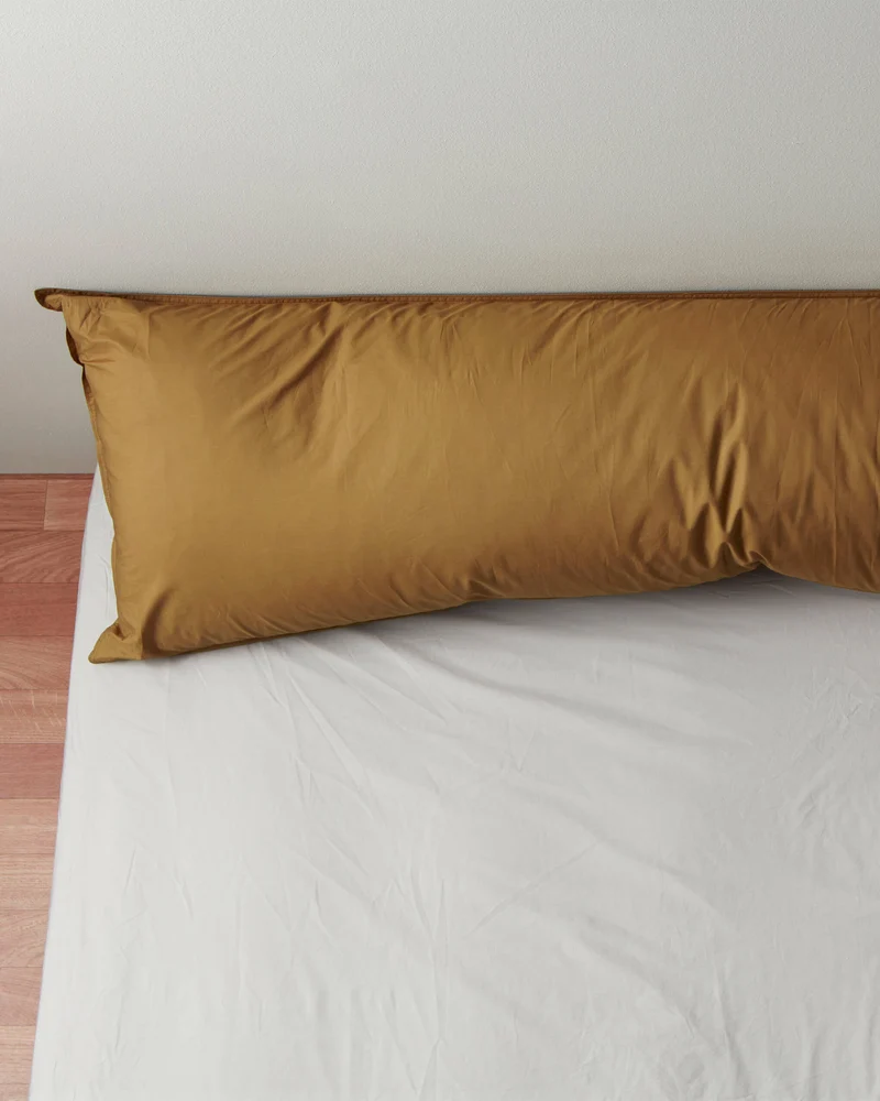 bedMATE Pillowcase Cotton Khaki Gold