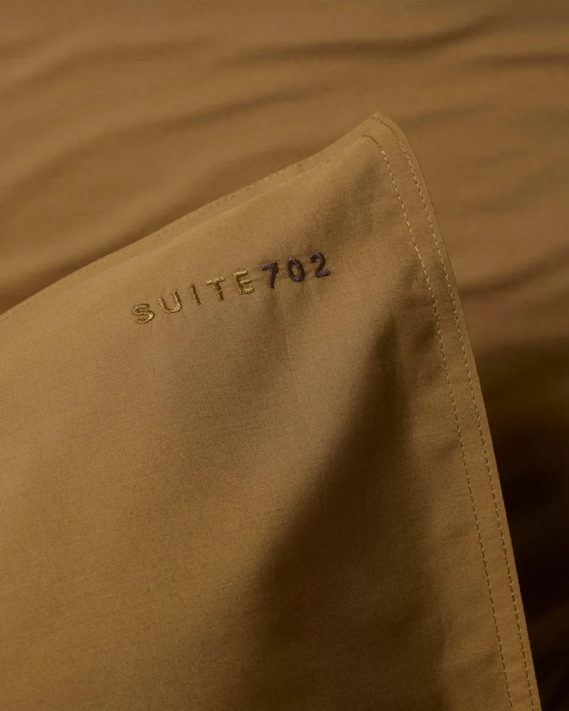bedMATE Pillowcase Cotton Khaki Gold