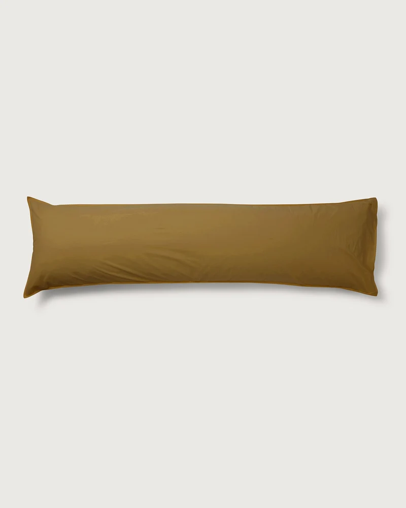 bedMATE Pillowcase Cotton Khaki Gold