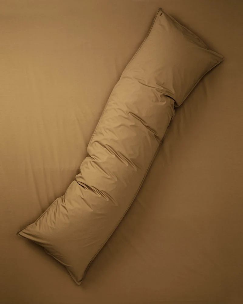 bedMATE Pillowcase Cotton Khaki Gold