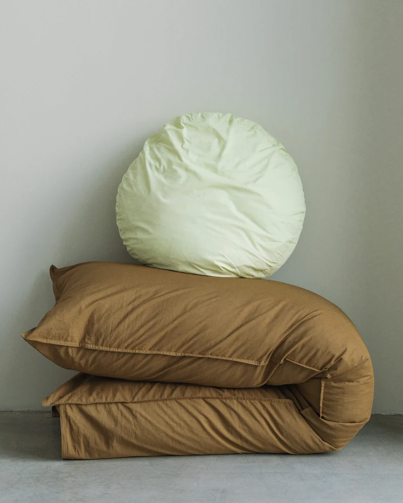 bedMATE Pillowcase Cotton Khaki Gold