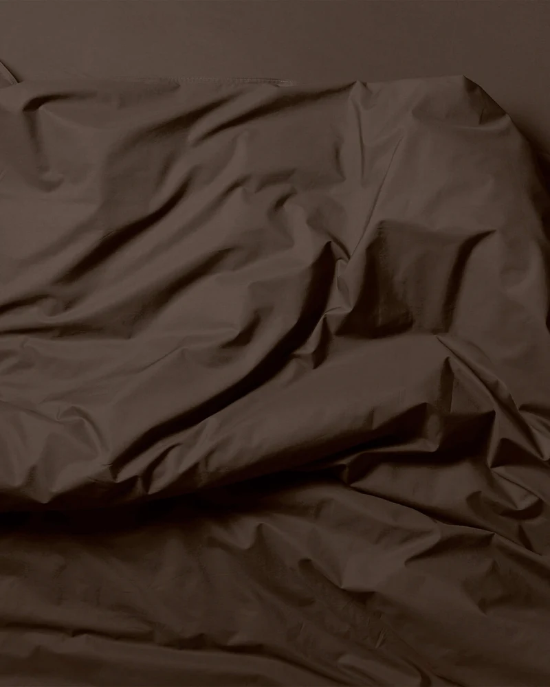 Duvet Cover Cotton Coffee Brown