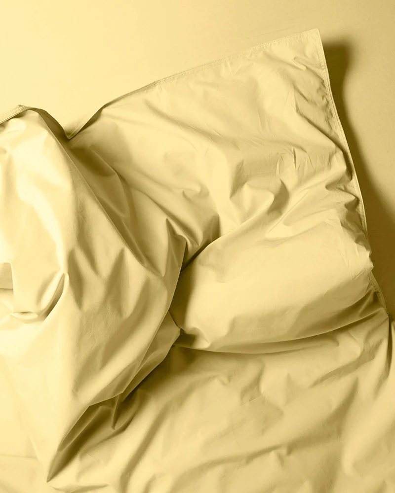 Duvet Cover Cotton Butter Yellow