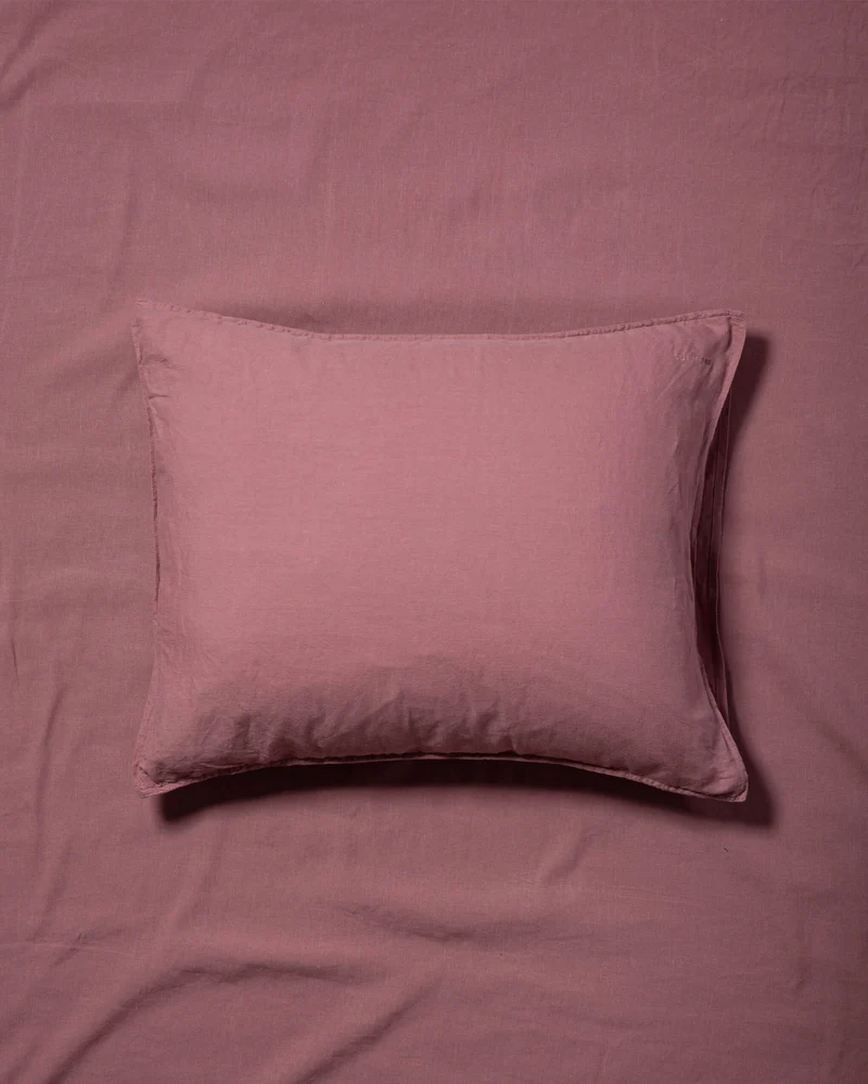 Pillowcase Linen Mauve Rose