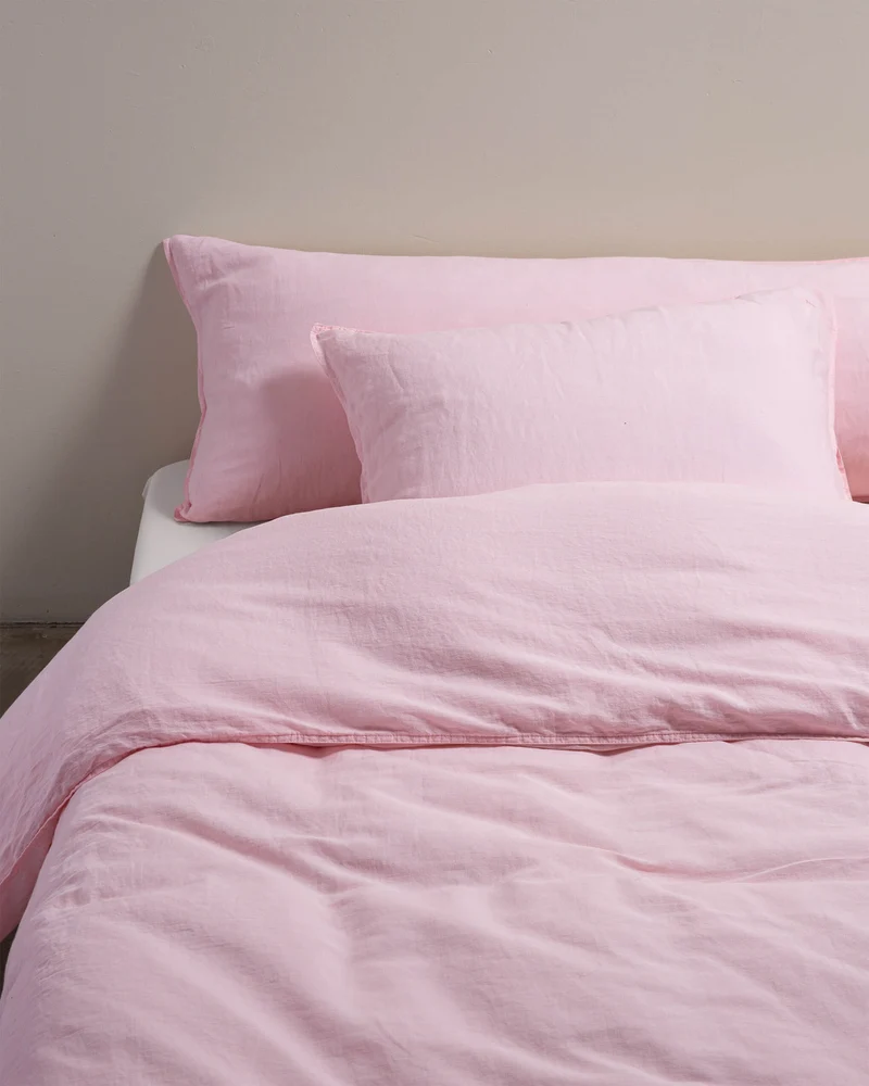Pillowcase Linen Shell Pink