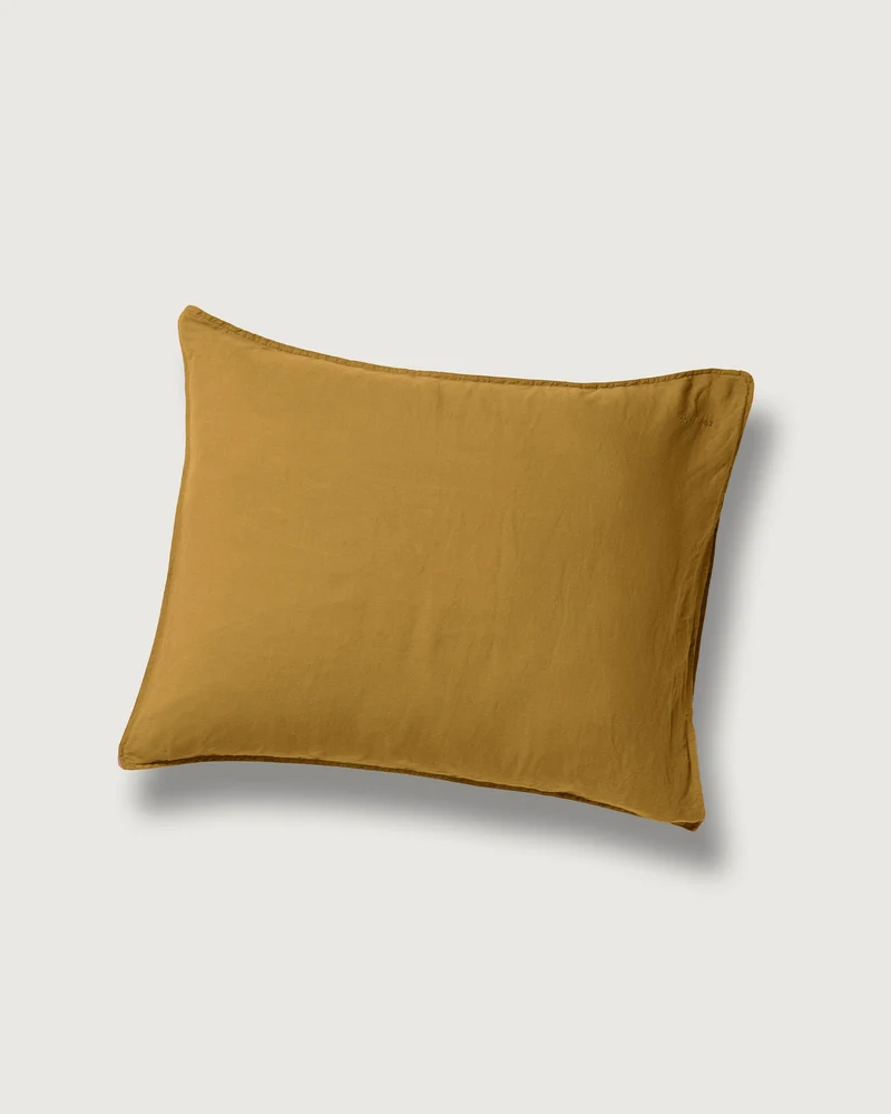 Pillowcase Linen Khaki Gold