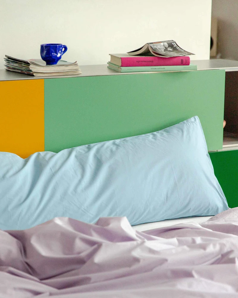 bedMATE Pillowcase Cotton Sky Blue