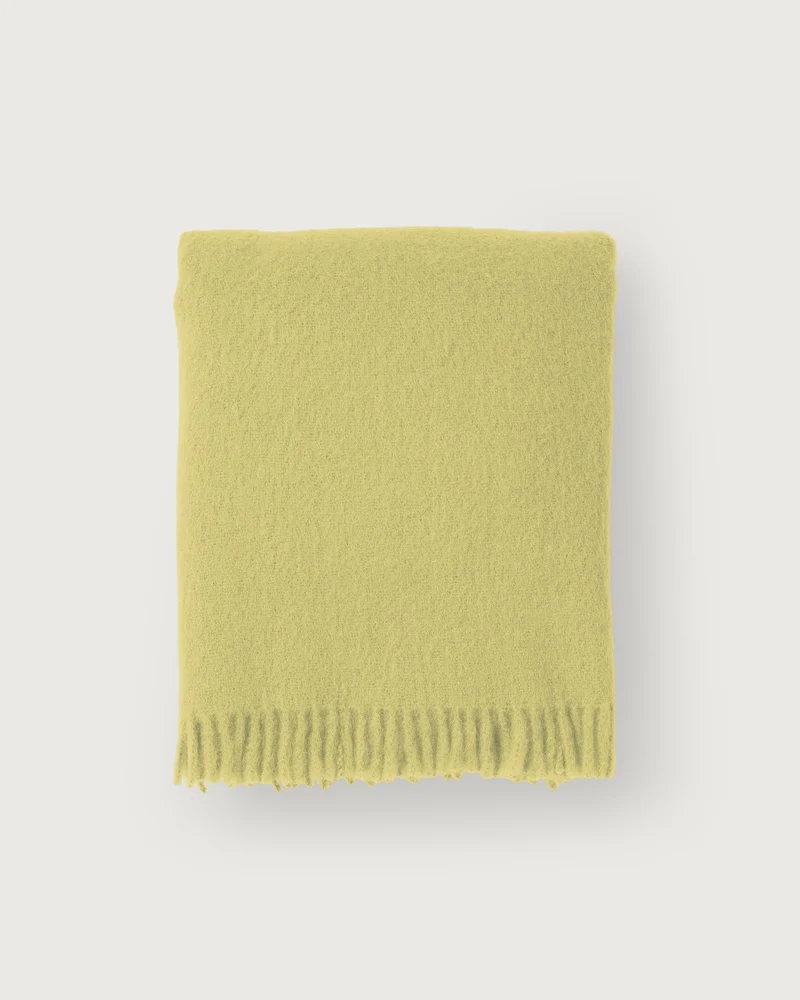 Mohair Throw Cloud Butter Bean