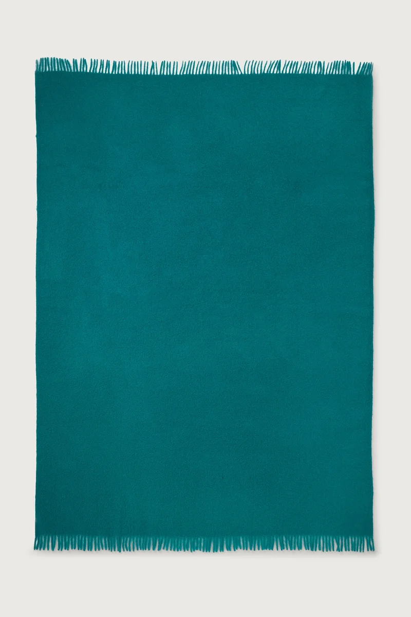 Mohair Throw Cloud Turquoise