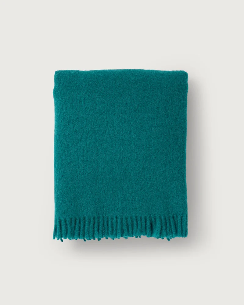 Mohair Throw Cloud Turquoise