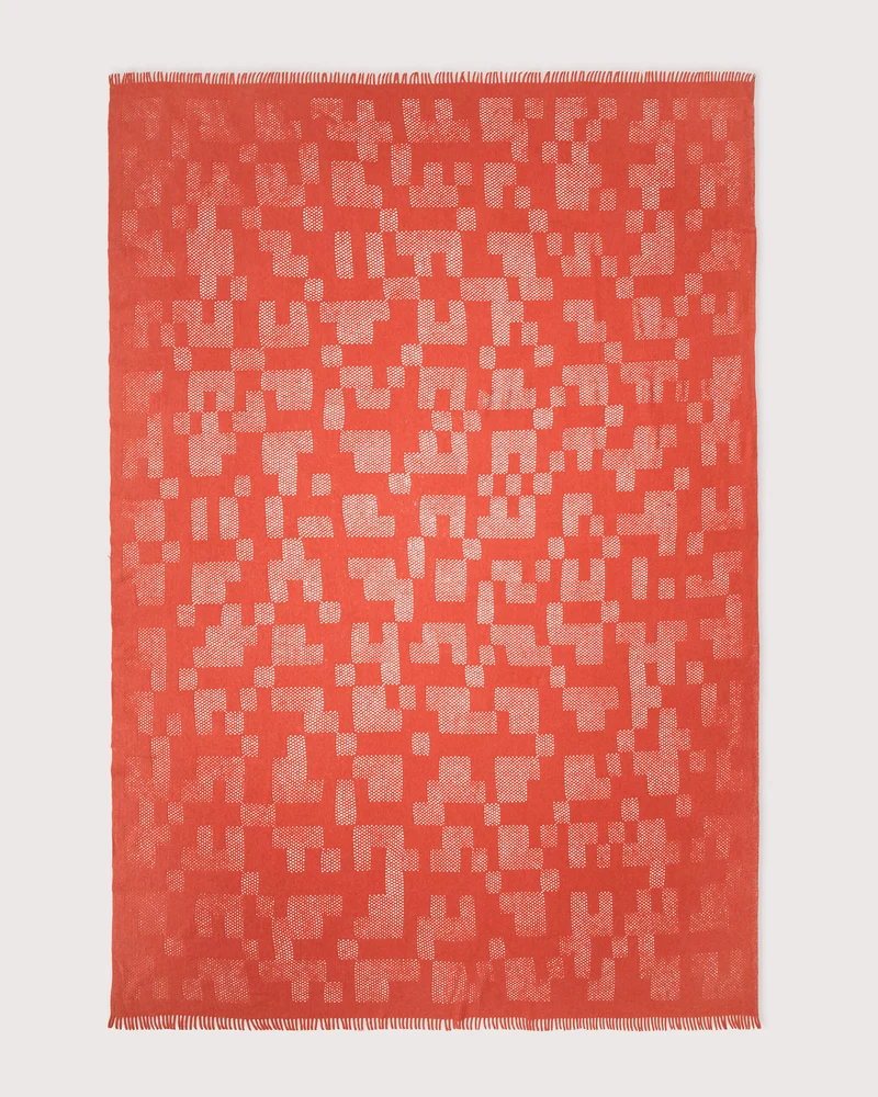 Bedspread Mesh Tomato Red