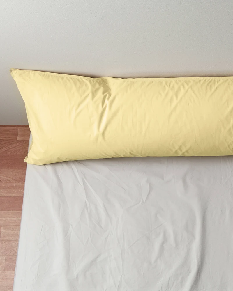 bedMATE Pillowcase Cotton Butter Yellow