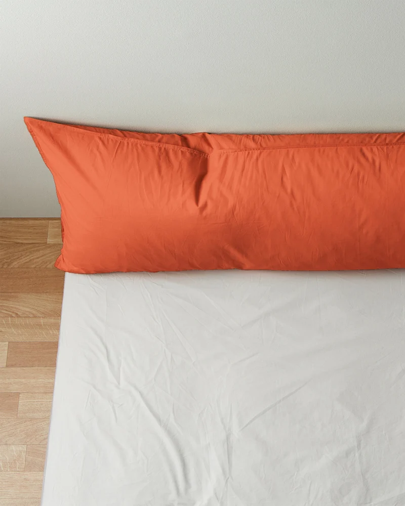 bedMATE Pillowcase Cotton Poppy Orange