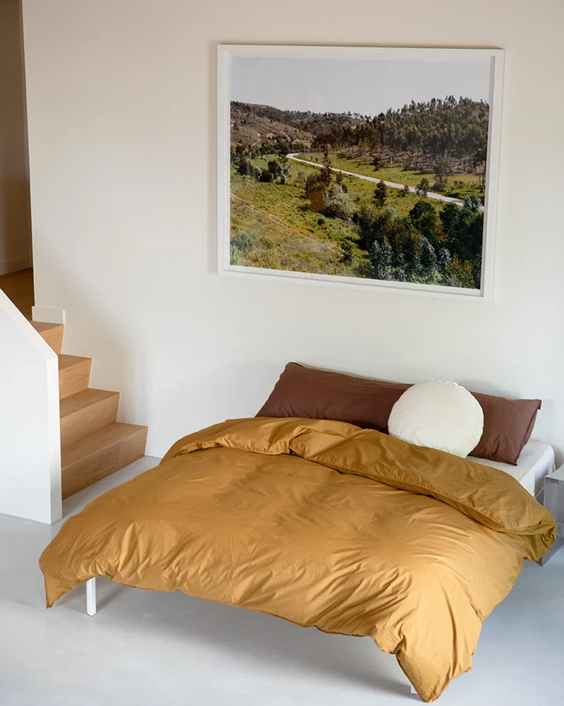 bedMATE Pillowcase Cotton Coffee Brown