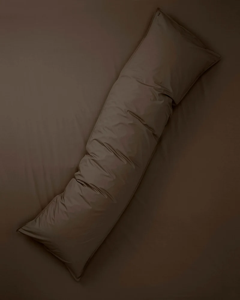 bedMATE Pillowcase Cotton Coffee Brown