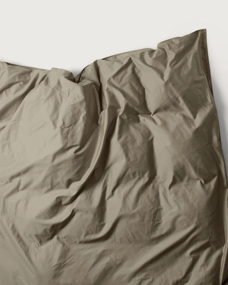 Duvet Cover Satin Taupe Grey