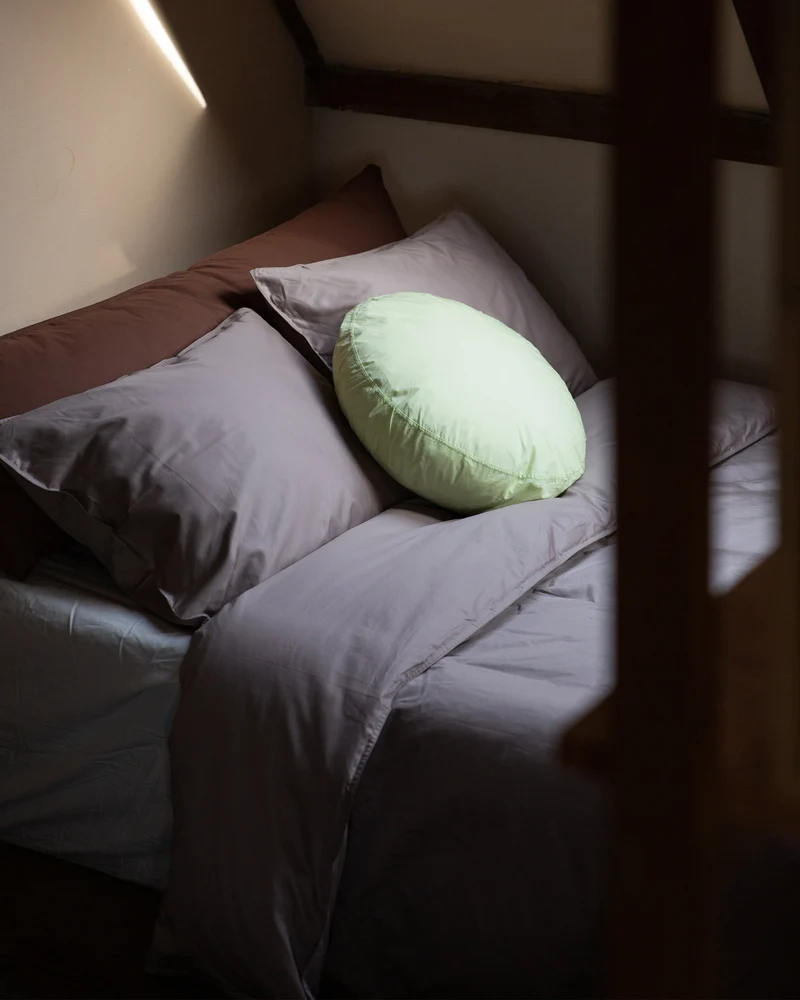Pillowcase Satin Taupe Grey