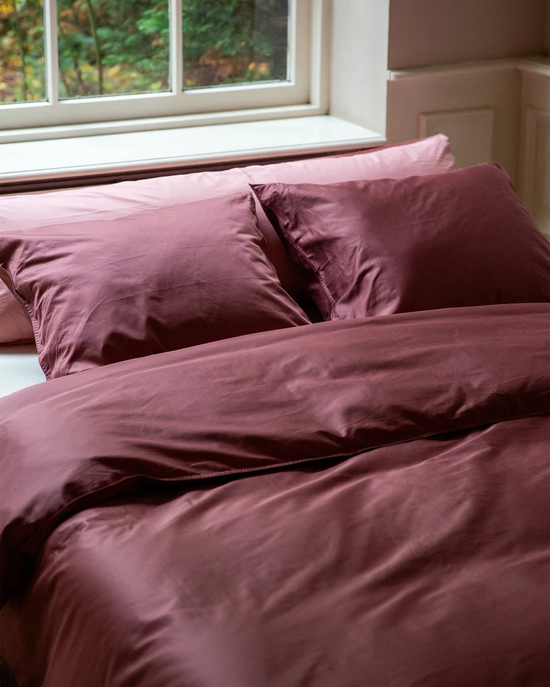 Pillowcase Satin Red Wine