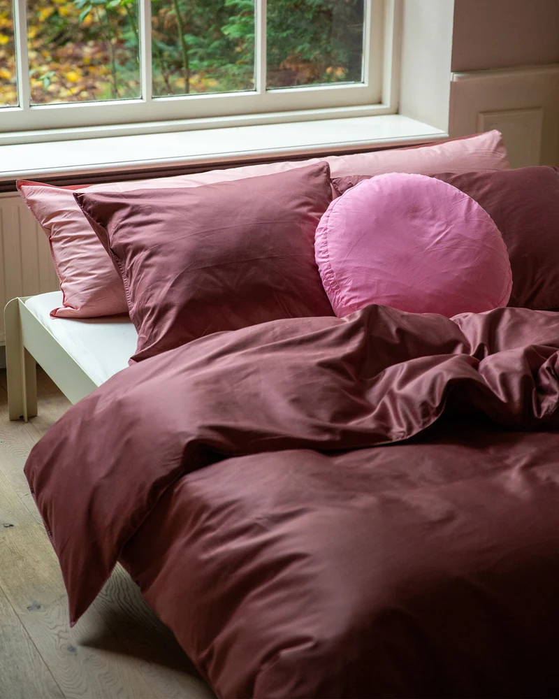 Pillowcase Satin Red Wine