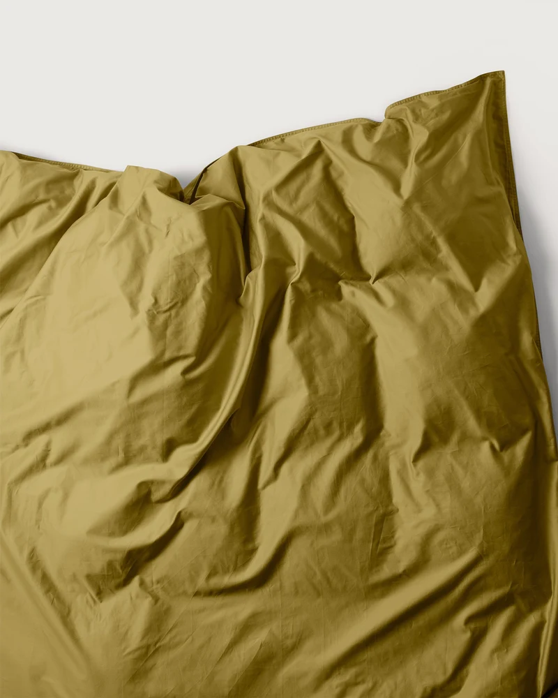 Duvet Cover Satin Olive Gold