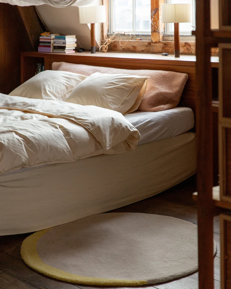Duvet Cover Satin Ecru