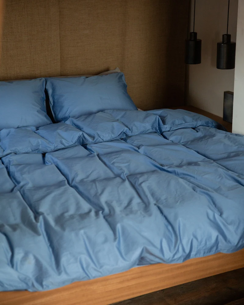 Pillowcase Satin Ocean Blue