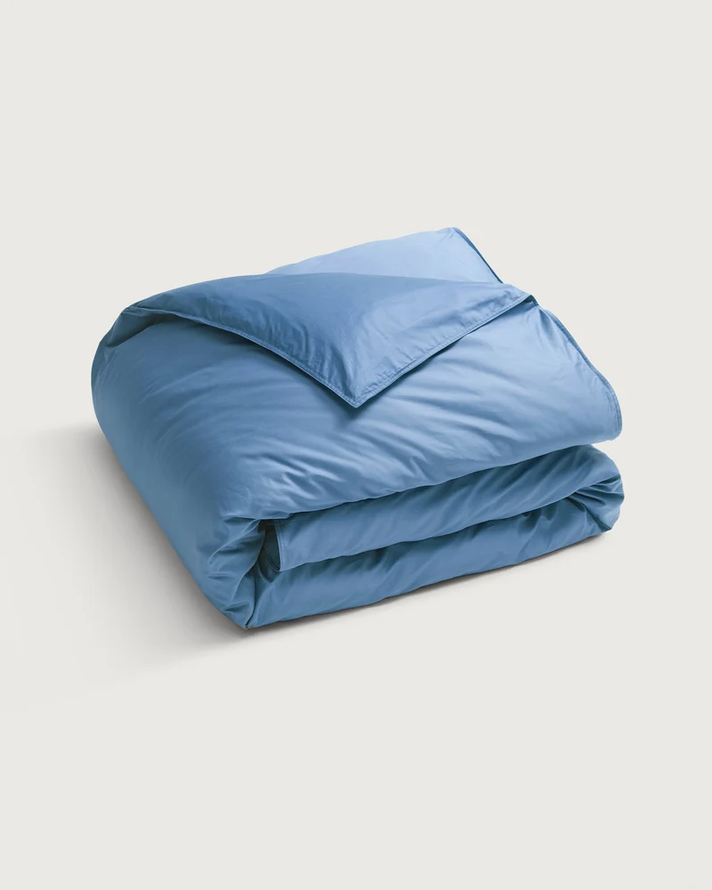 Duvet Cover Satin Ocean Blue