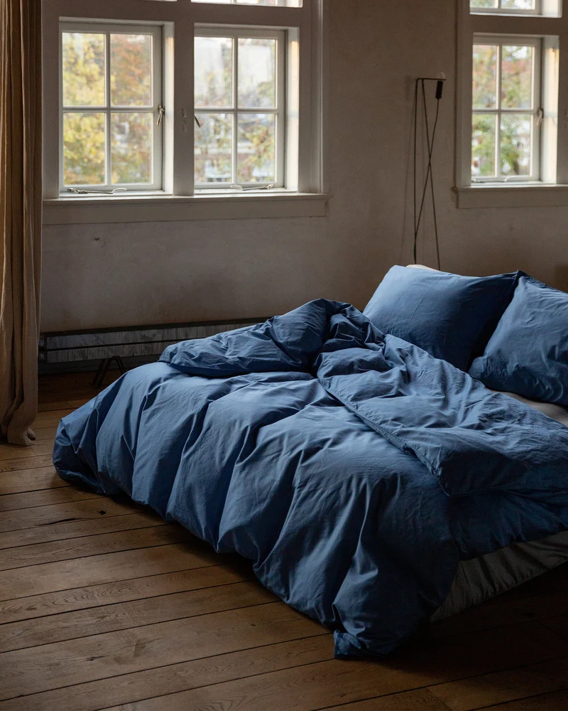 Pillowcase Satin Ocean Blue