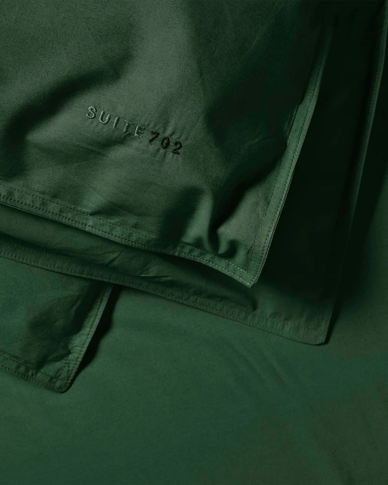 Duvet Cover Cotton Forest Green