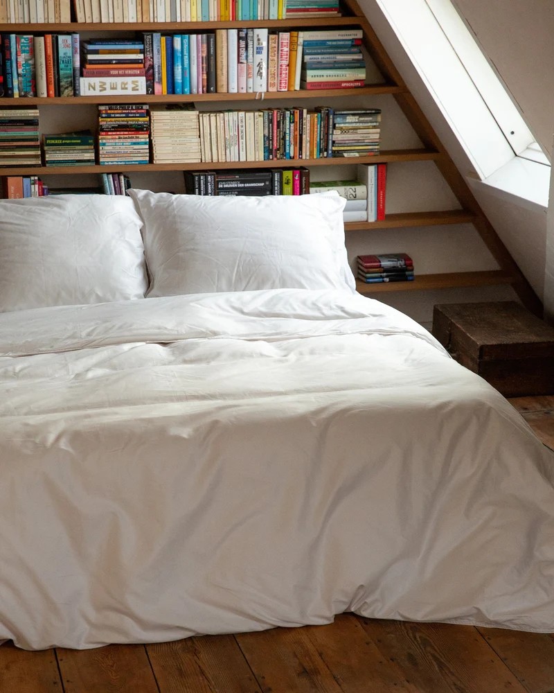 Duvet Cover Satin White
