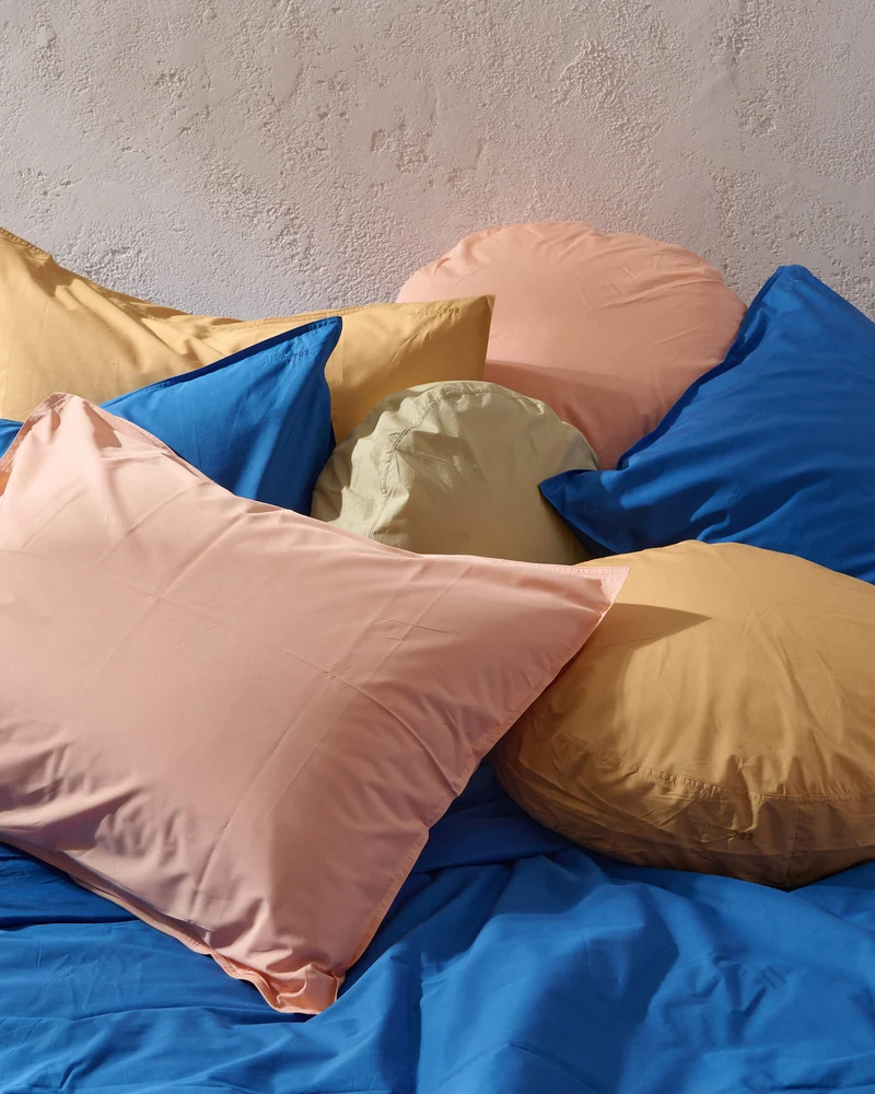 Duvet Cover Cotton Cobalt Blue