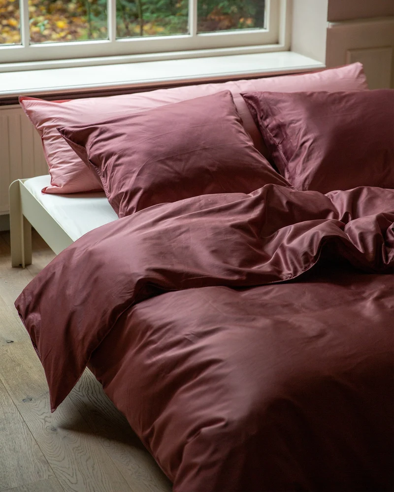 Pillowcase Satin Red Wine