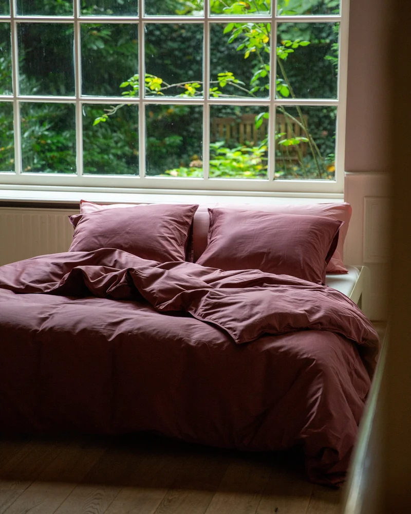 Pillowcase Satin Red Wine