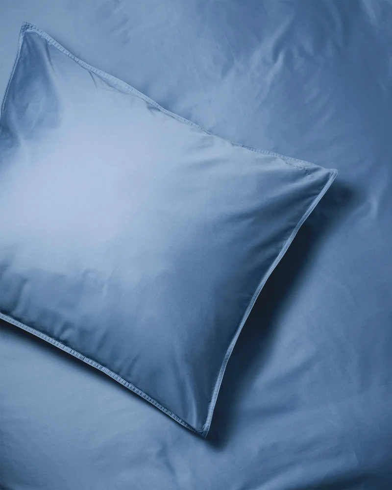 Pillowcase Satin Ocean Blue