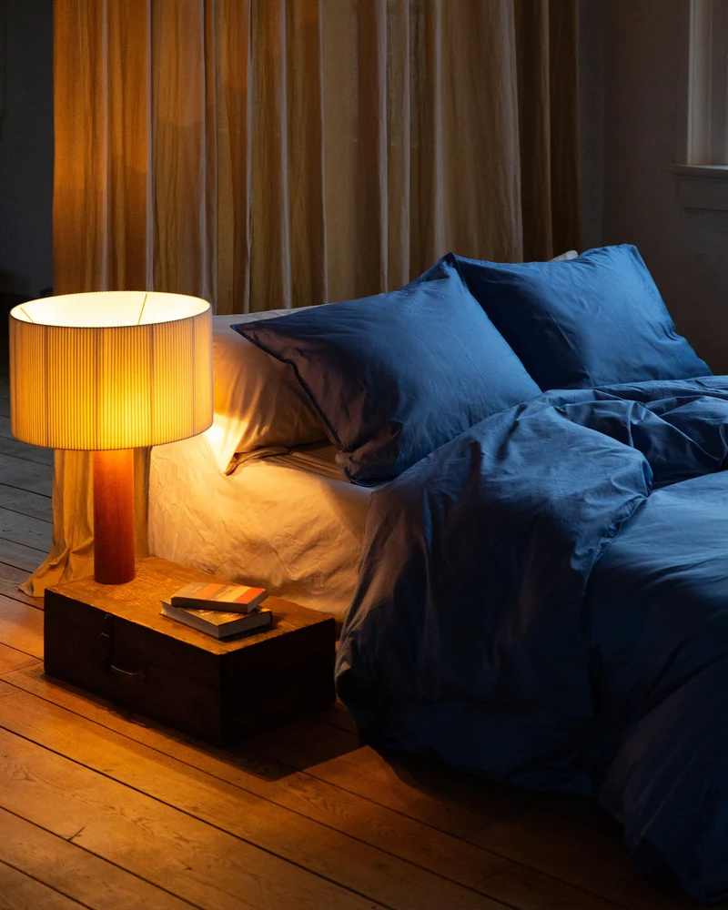 Pillowcase Satin Ocean Blue