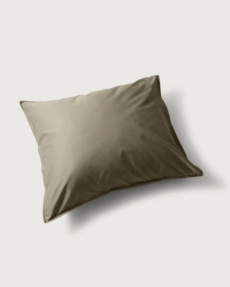 Pillowcase Satin Taupe Grey