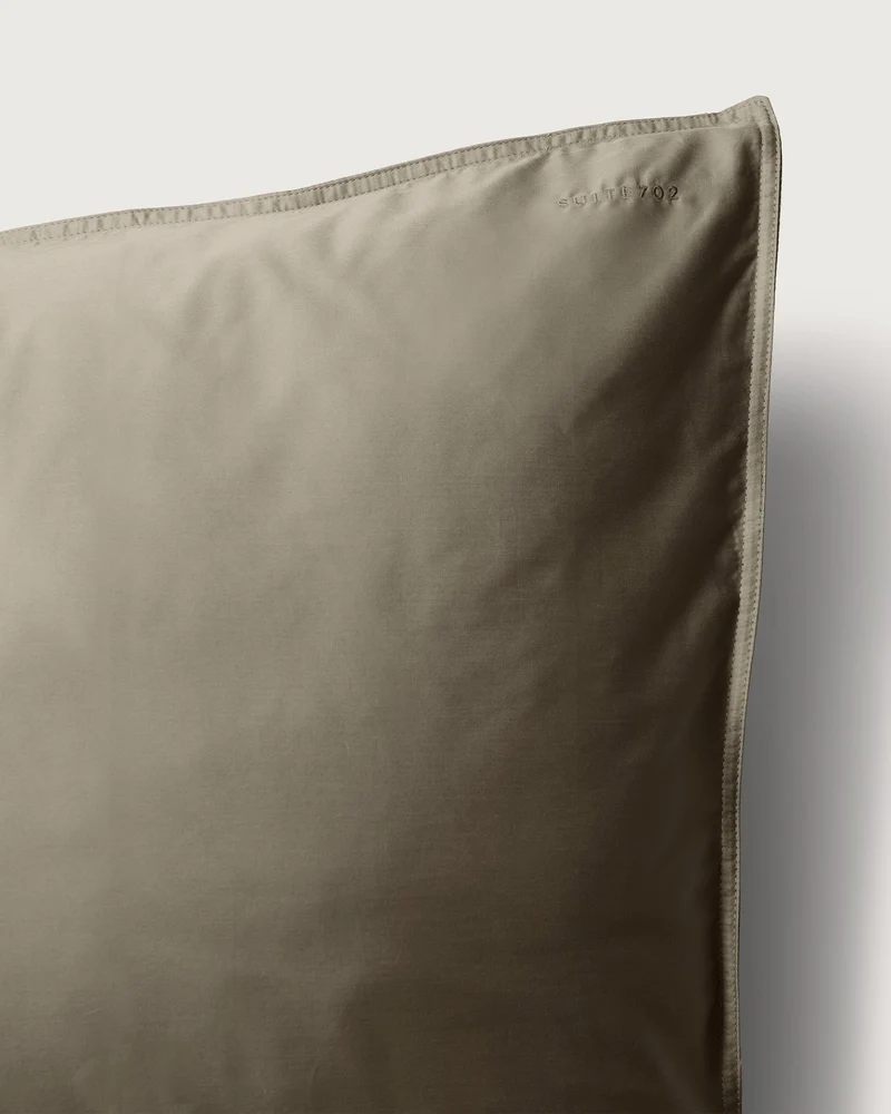 Pillowcase Satin Taupe Grey